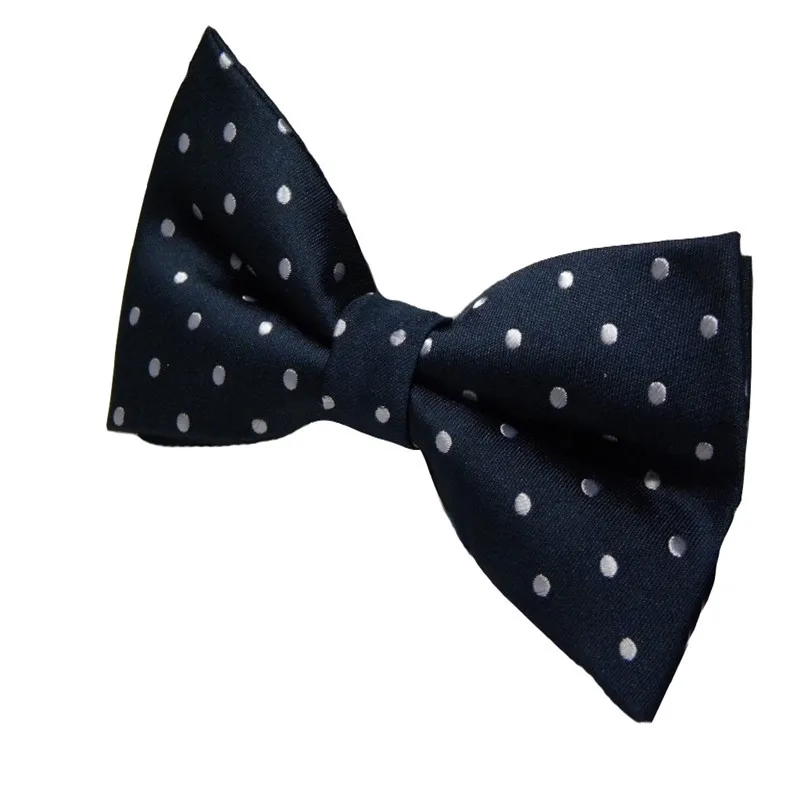 Dark Blue with White Модный Высококачественный жаккардовый галстук-бабочка, плетеный классический мужской галстук-бабочка, разноцветный галстук-бабочка, свадебный галстук, регулируемый галстук-бабочка, YJB0003 - Цвет: Dark Blue with White