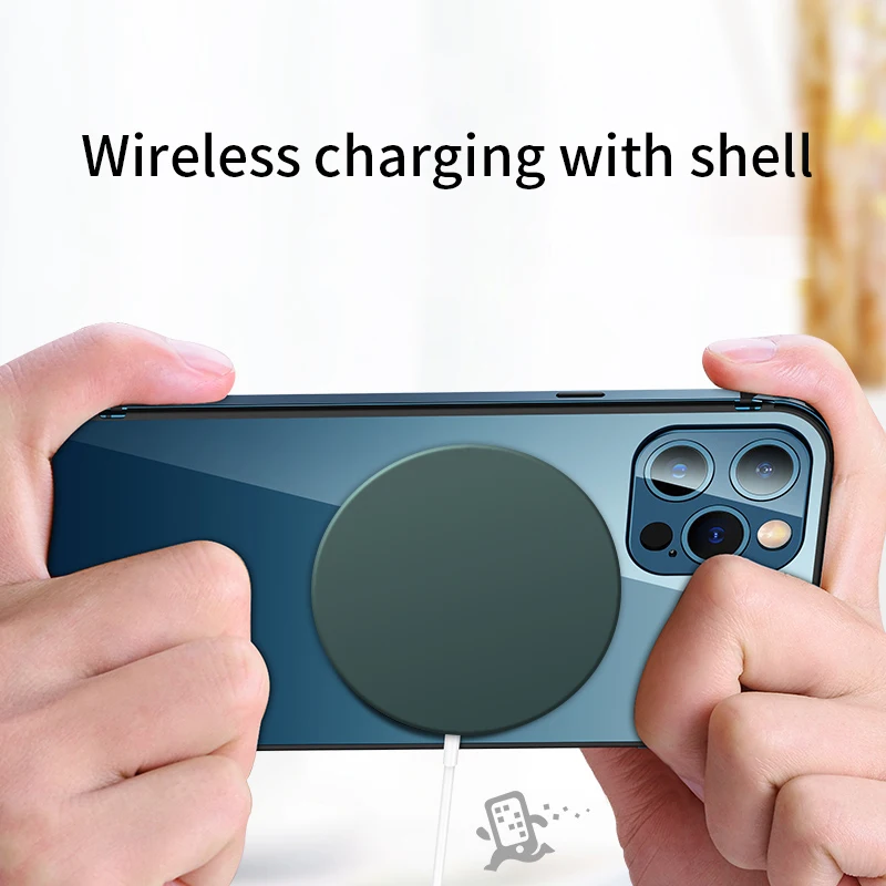 

Luxury Camera Lens Protection Shockproof Transparent Metal Mobile Phone Case For iPhone 12 Pro Max Mini Cellphone Cover Fundas