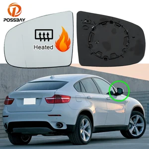 car rear view mirror lenses electric heated side glass rearview leftright for bmw x6 x5 e70 e71 e72 2007 2014 exterior parts free global shipping
