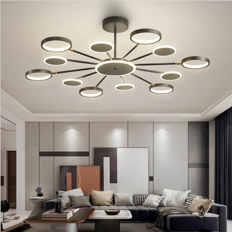 

Modern Led Pendant Lights With LED Bulbs Restaurant Hanging Lamp Gold Living Dining Room Loft Industrial Kithen Fixtures Light