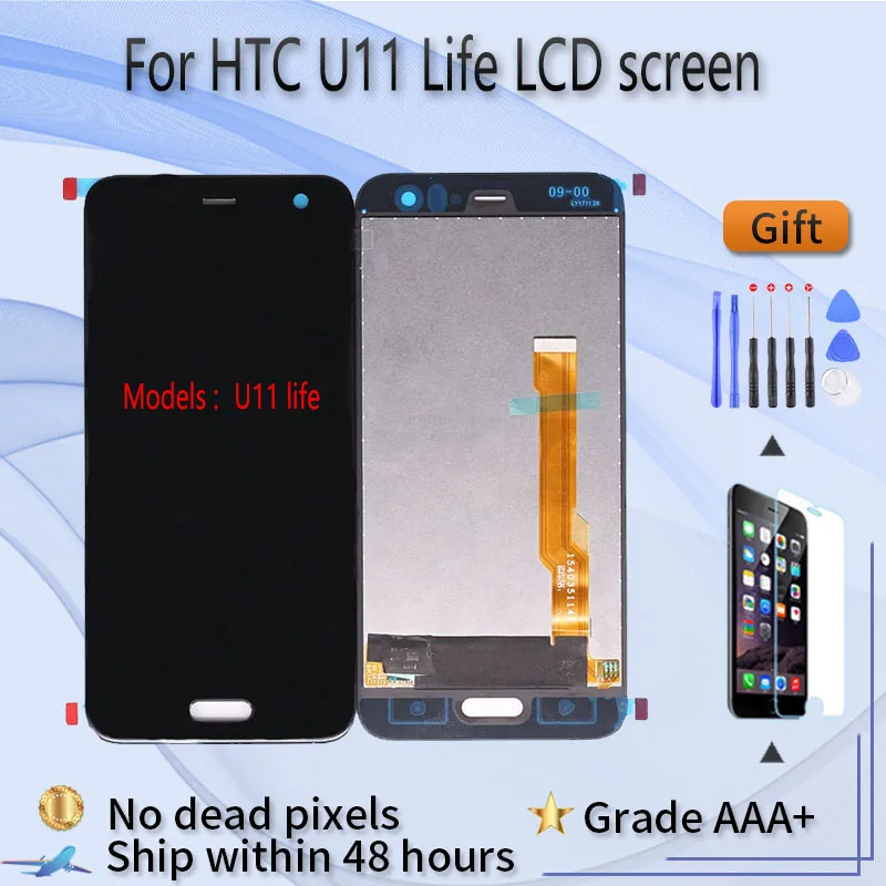 Сенсорный ЖК-экран в сборе для HTC U11 Life оригинальное черное стекло ЖК-дисплей 5 2