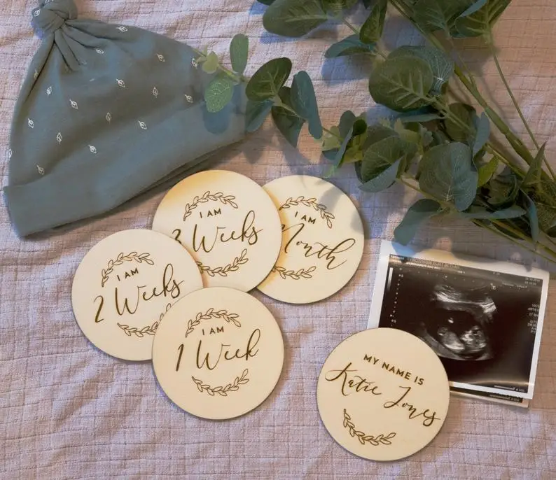 Деревянные карты для новорожденных подарок на вечеринку в честь рождения