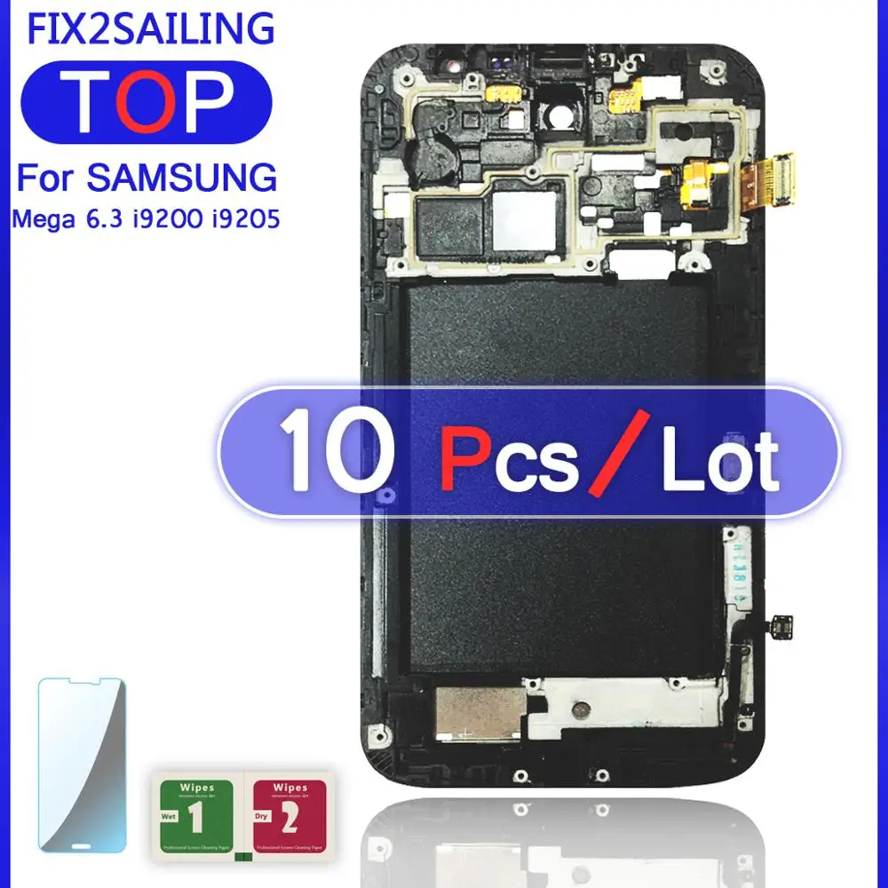 Для Samsung Galaxy Mega 6 3 i9200 i9205 супер AMOLED ЖК дисплей 100% протестированный рабочий