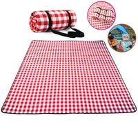 thicken pad breathable soft blanket for outdoor folding waterproof blanket camping beach plaid picnic mat