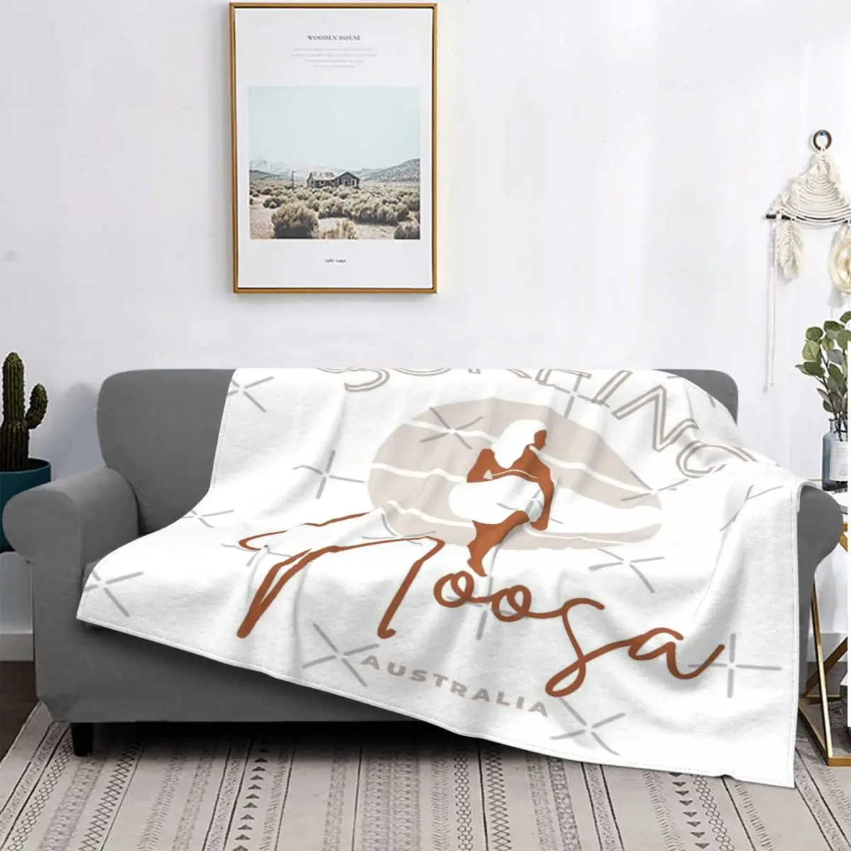 

Manta de surf Noosa Australia, para cama colcha a cuadros, manta de felpa de Anime, forro polar, colchas para camas