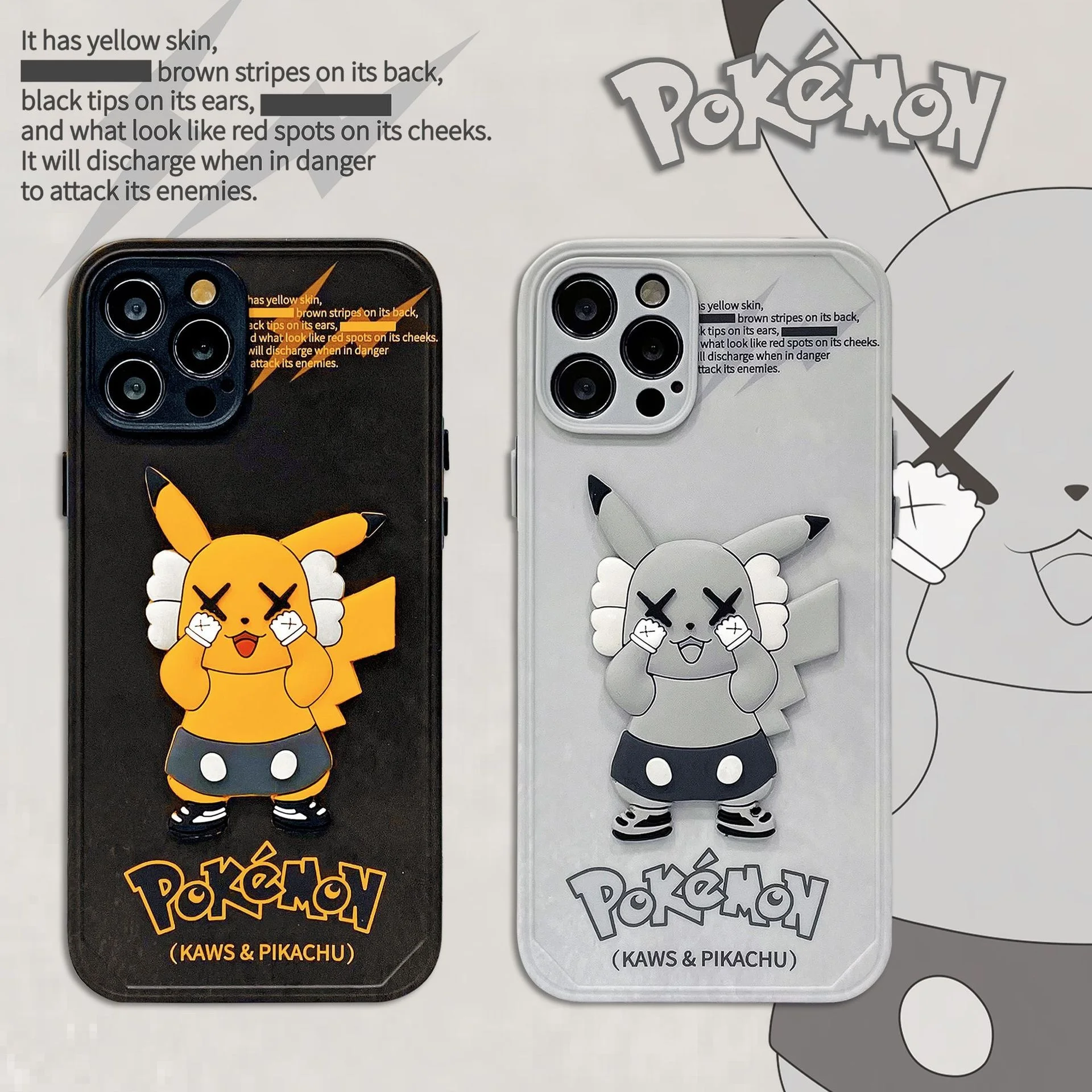 pokemon cartoon pikachu kawed soft back cover phone case for iphone 13 11 12 pro xs max xr se x 7 8 plus y2k aesthetic huawei p free global shipping
