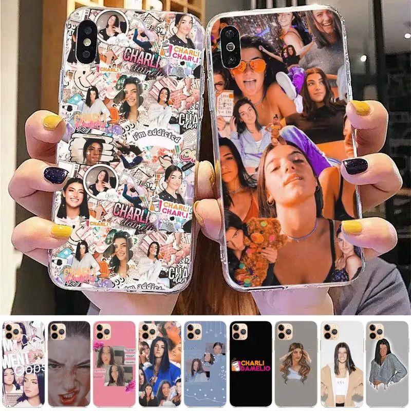

Charli Damelio Phone Case for iphone 13 8 7 6 6S Plus X 5S SE 2020 XR 11 12mini pro XS MAX