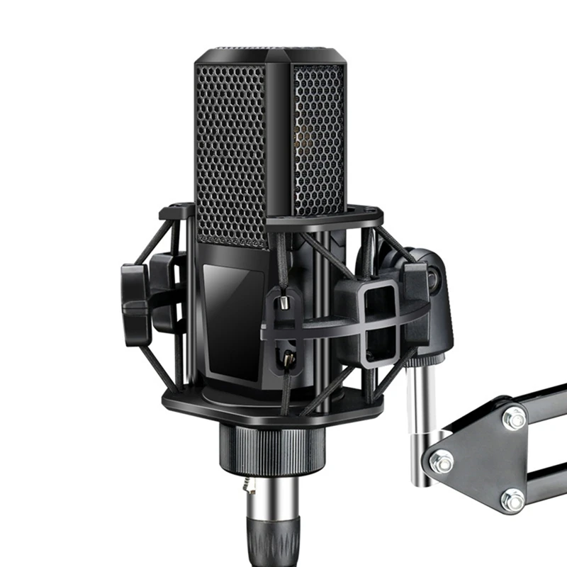 

USB Microphone,Podcast Condenser Microphone with Shock Mount for Singing Computer Game Recording YouTube