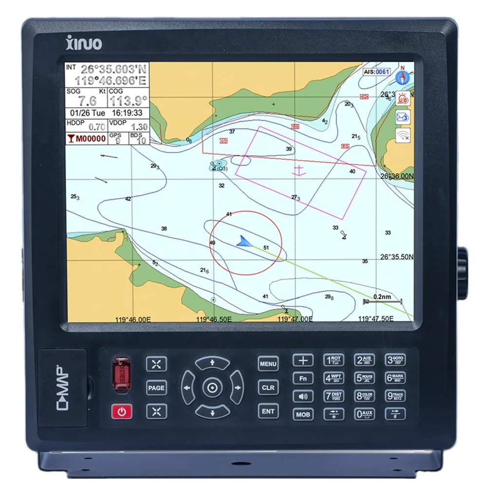 

Electronic Marine 12.1 inches GPS Chart Plotter for boat HM-1512 XINUO