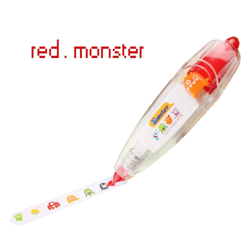 Monster 1 шт., корейские канцелярские товары, много вариантов, креативные, декоративные, милые, кружевные, пуш-коррекционные ленты, Kawaii, украшение, 4 мм* 6 мм, школьные принадлежности - Цвет: Monster