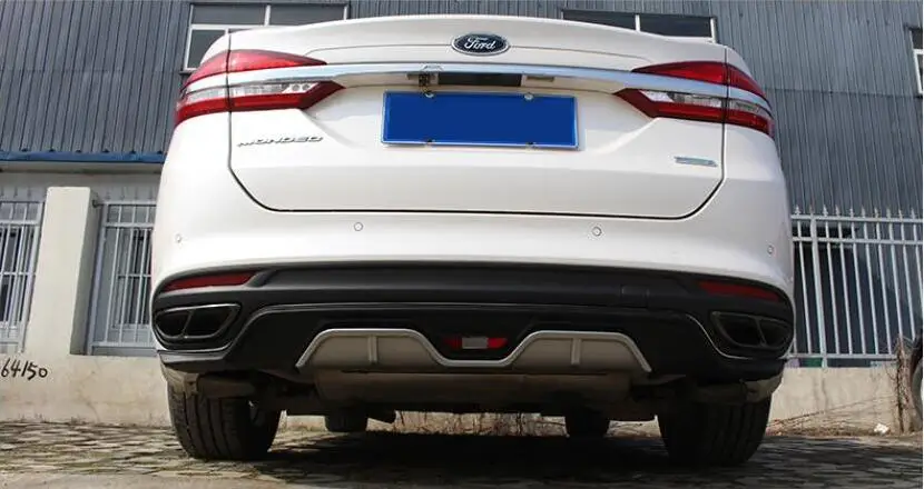 ABS Автомобильный задний багажник губы бампер Защита выхлопного отверстия