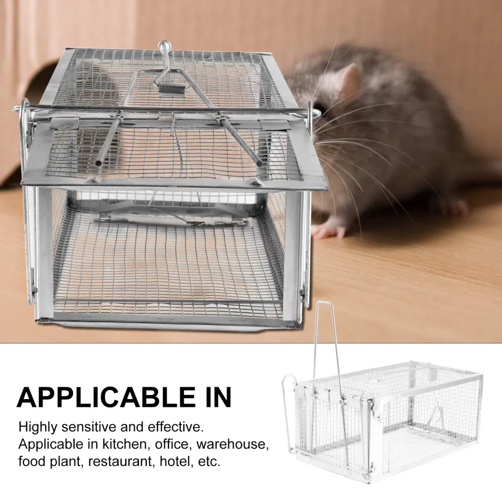 

Rat Trap Cage Catcher for Rats Mice Hamsters Chipmunks Similar-sized Live Rodent