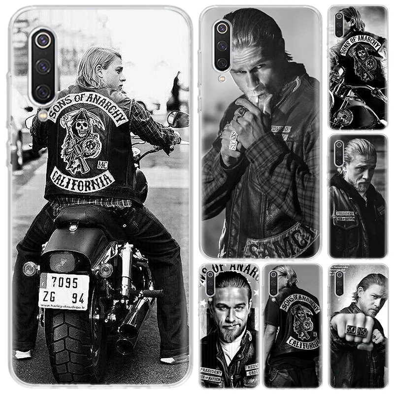 

Sons Of Anarchy Black Phone Case For Xiaomi Redmi Note 10 9 8 9S 10S 9A 9C 8 8T 7 6 5 Pro 7A 8A 6A 4X S2 K20 K30 Cover Coque