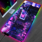 RGB коврик для мыши ASUS ROG, игровые аксессуары, большой компьютерный коврик для мыши 900x400, игровой коврик для ПК, коврик для ноутбука, Настольный коврик со светодиодной подсветкой