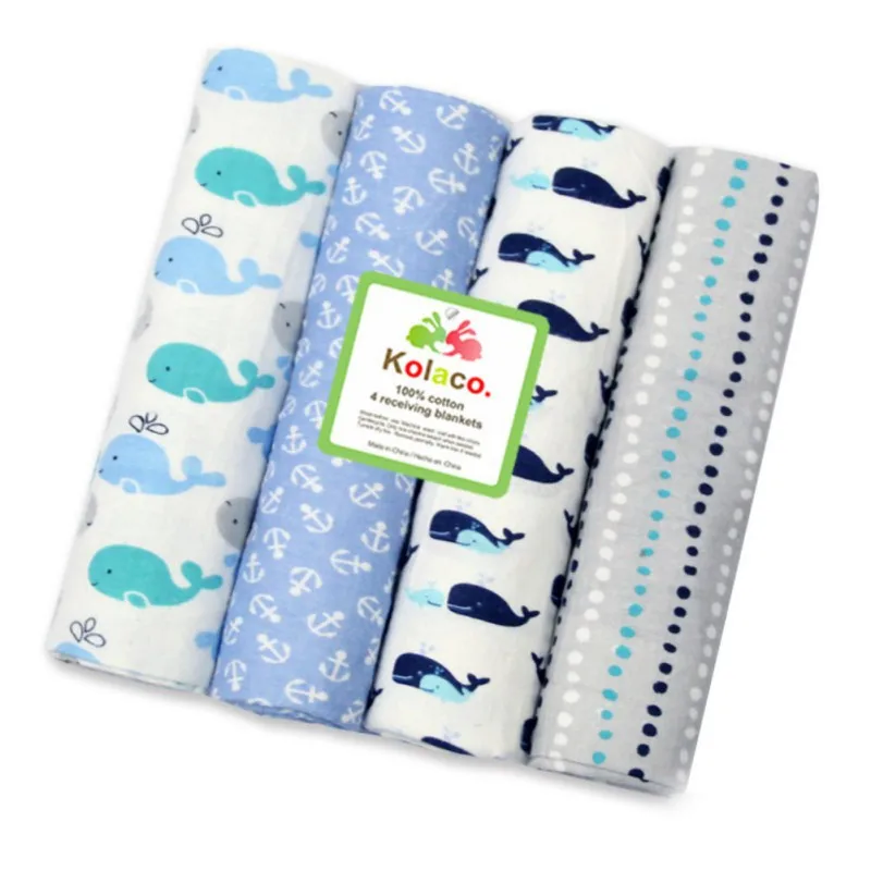 Муслиновые одеяла для новорожденных 4 шт./компл. хлопковые пеленки младенцев