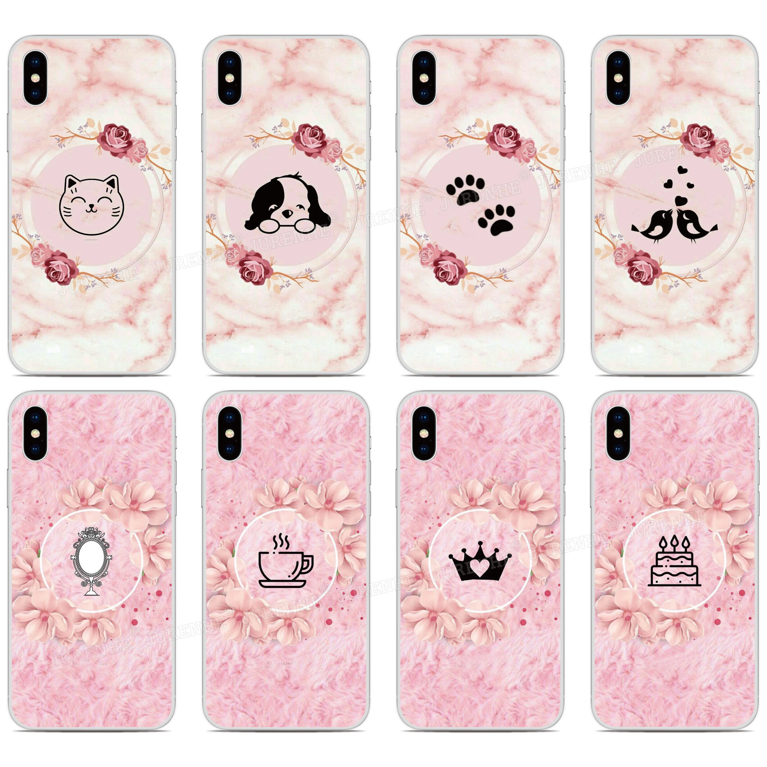 

Marble Pink Rose Silicone Cover For Umidigi Bison A7S A3X A3S F2 F1 Play X One Max A5 A3 A7 S3 S5 A9 Pro Power 3 Phone Case