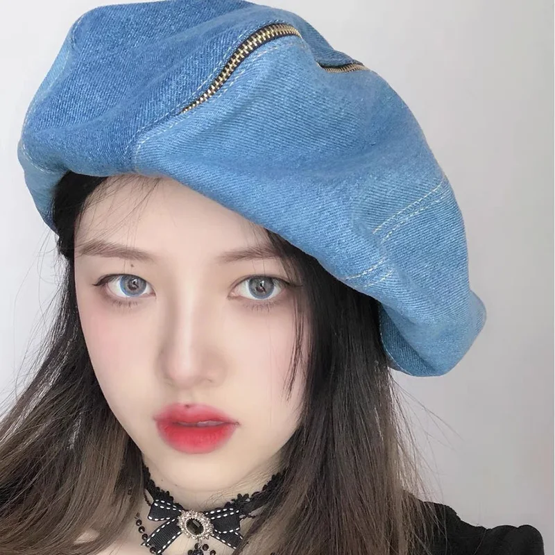 Korean Designer Style Cowboy Beret Hats 