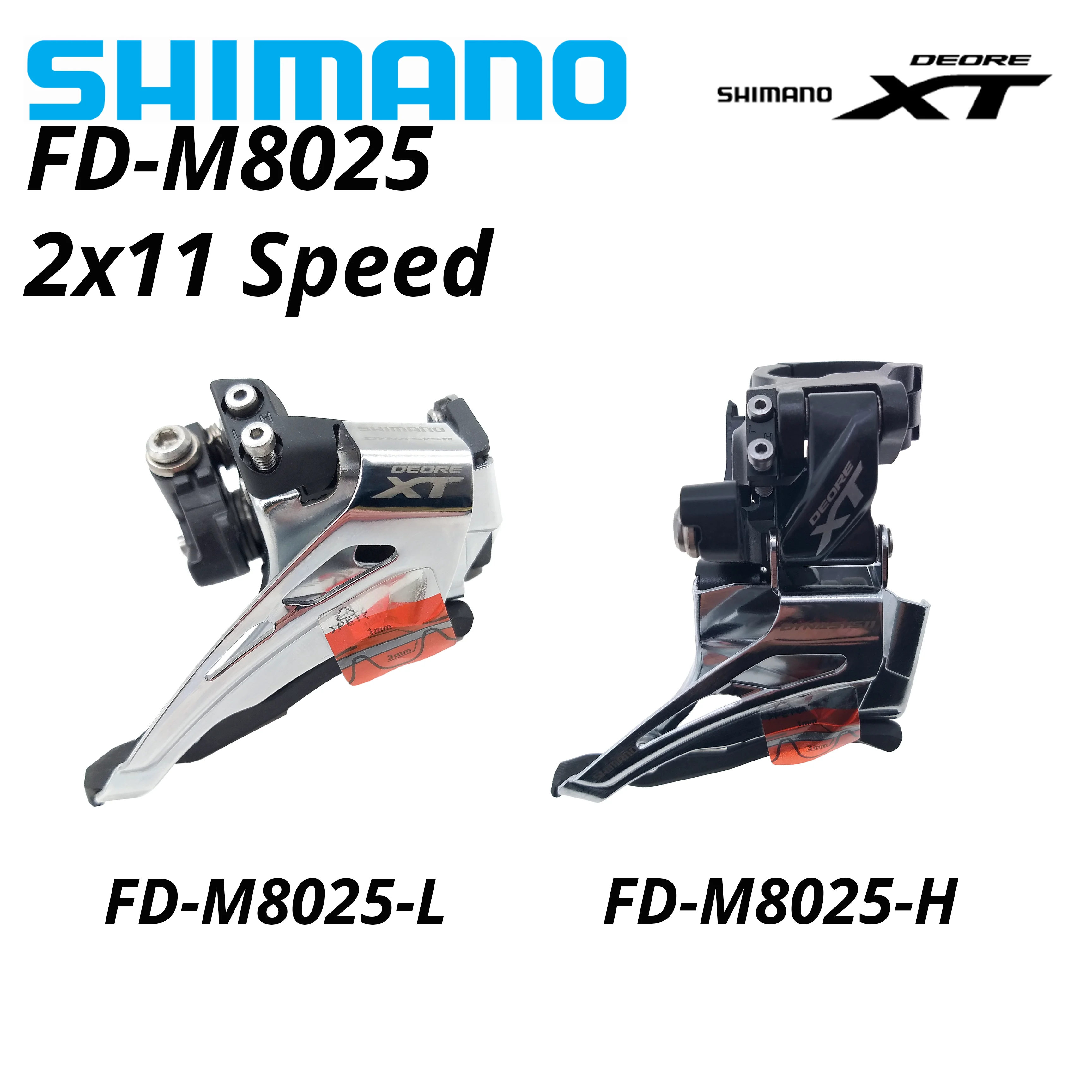 Shimano Deore XT FD M8025 L H 2x11 Скорость MTB велосипед передний переключатель зажим двойной