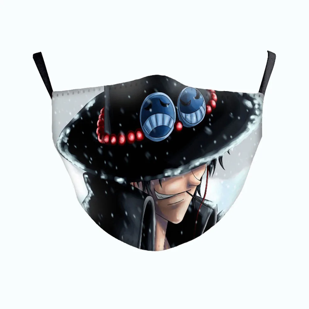 Лидер продаж аниме цельная маска для женщин и мужчин Luffy Ace косплея Пылезащитная