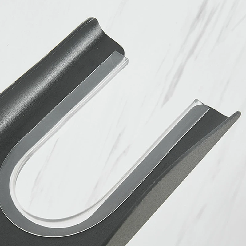 

Punch-free Hair Dryer Holder for Bathroom Simple Design Multifunctional Storage Rack with Plug Slot 34.7*14.5cm EF