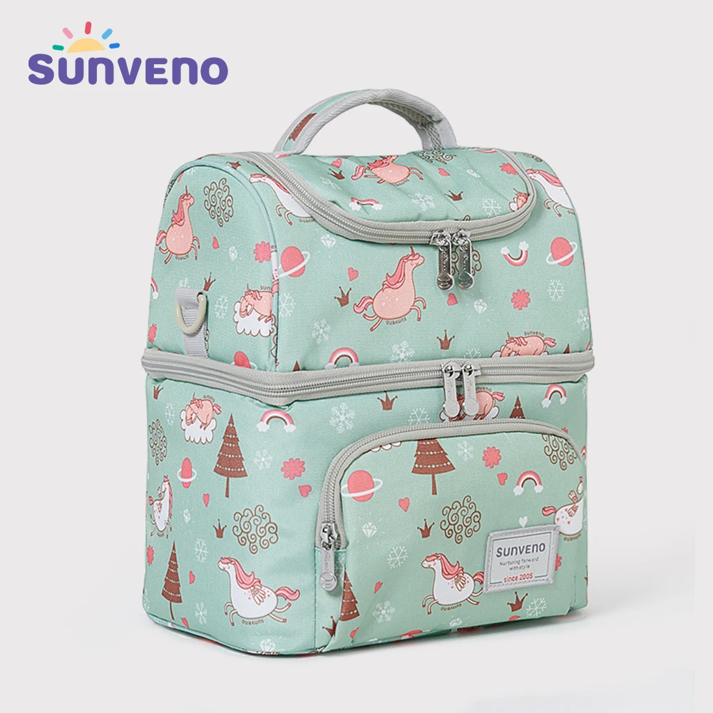 

Sunveno New Fashion Bottle Bag Keep Fresh Insulation Bag Skip Zoo Unicorn Pattern Thermal Bag for Bottles Baby Bottle Holder