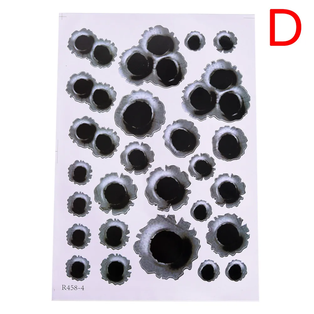 

Fashion Creative Car Styling 3D Fake Bullet Hole Gun Shots Funny Car Stickers Decals