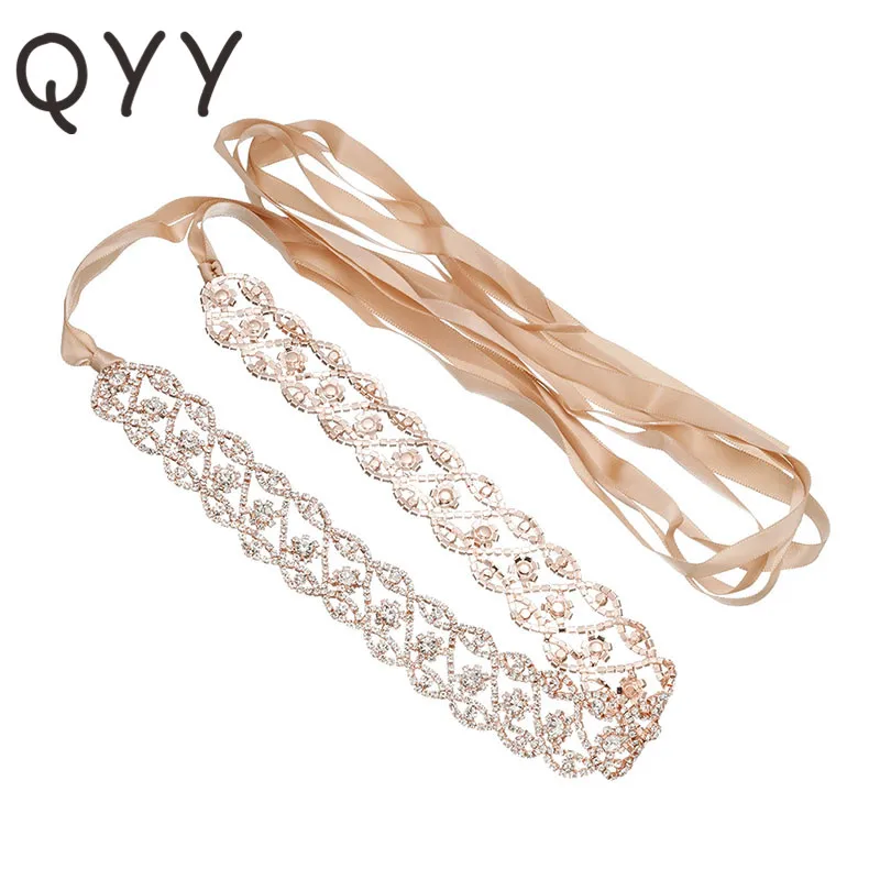 Роза золотистого цвета Стразы цветочное искусственное Свадебное Украшение