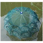 Сеть рыболовная Складная, 4-20 отверстий, портативная, шестиугольная, ловушка для раков, креветок