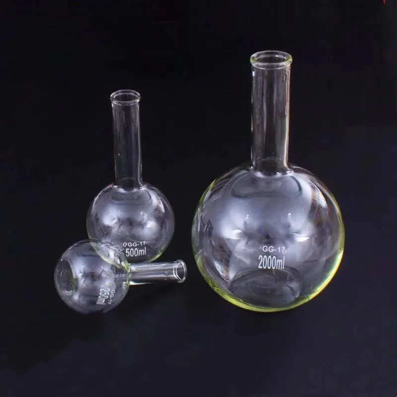 

Single mouth flat bottom flask 50ml-1000ml big small long neck spherical flask