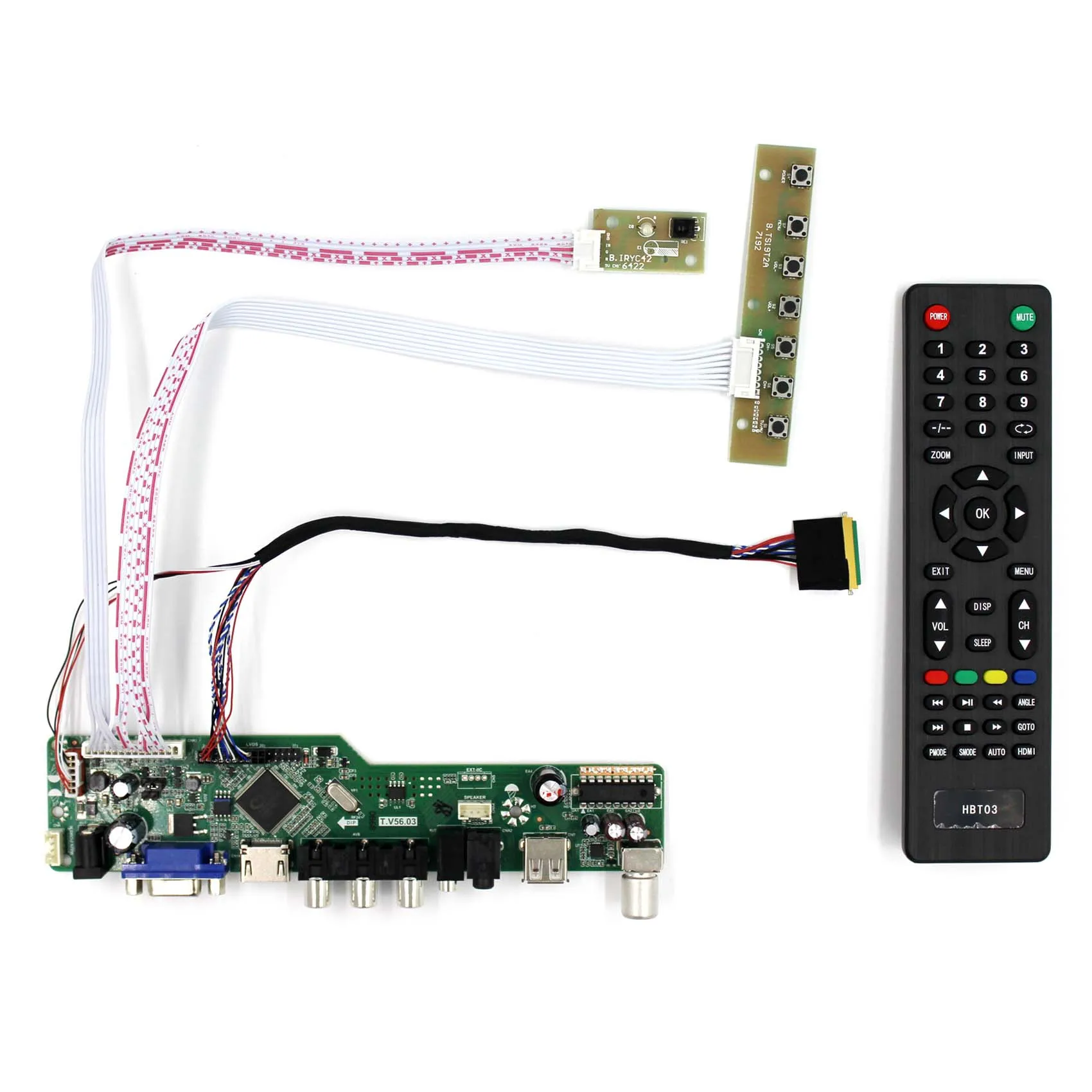 

HD-MI VGA AV USB RF LCD Controller Board Work for 11.6Inch 1366x768 N116B6-L04 B116XW01 V0 LTN116AT02
