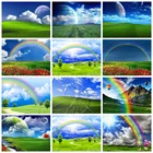 Набор для алмазной вышивки HUACAN, 5d картина с природой, пейзажем, сделай сам, Радужная мозаика, картины для домашнего декора