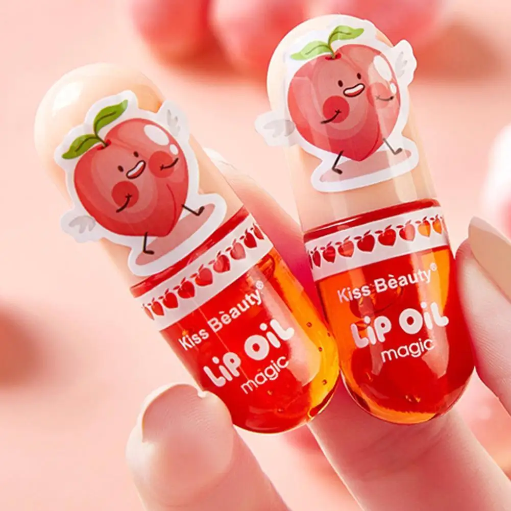 

Moisturizing Color Changing Liquid Lipsticks Transparent Peach Lip Oil Hydrating Natural Lipgloss Lasting Makeup Cosmetics Lip