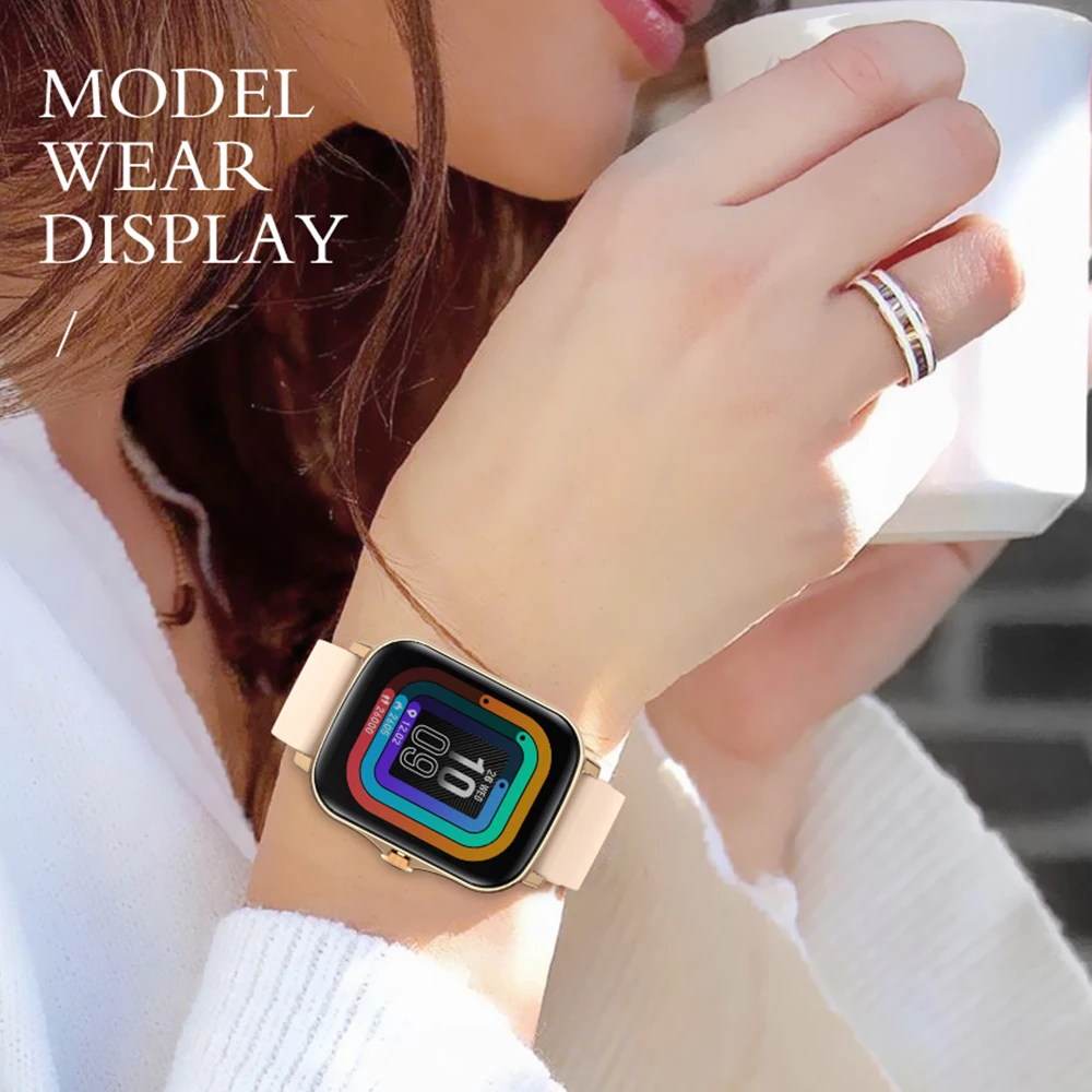 

LEMFO Smart Watch Y20 2021 Men Women 1.69 inch Full Touch Screen Fitness Tracker IP67 Waterproof GTS 2 2e Smartwatch pk P8 Plus