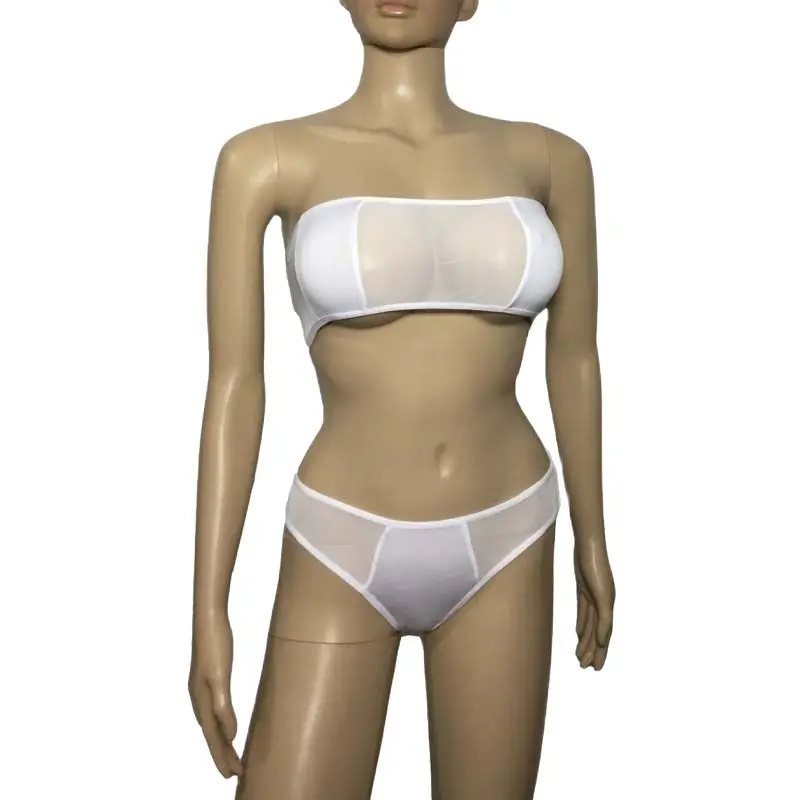 Женский сексуальный комплект нижнего белья прозрачное Сетчатое бандо