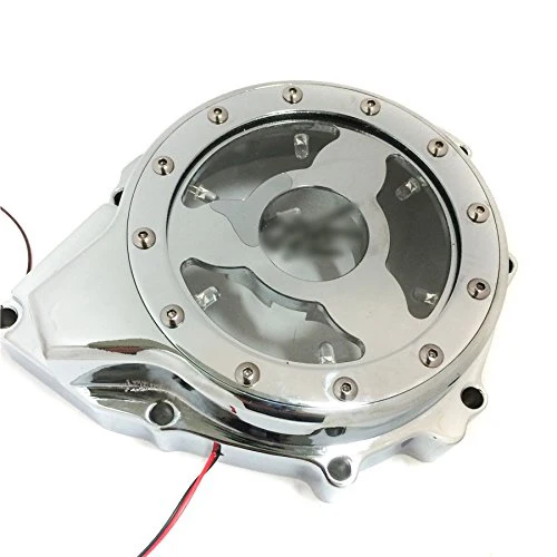 Aftermarket мотоциклетные части стекло Прозрачная крышка статора двигателя для Suzuki GSX1300R Hayabusa 1999-2013 хромированный