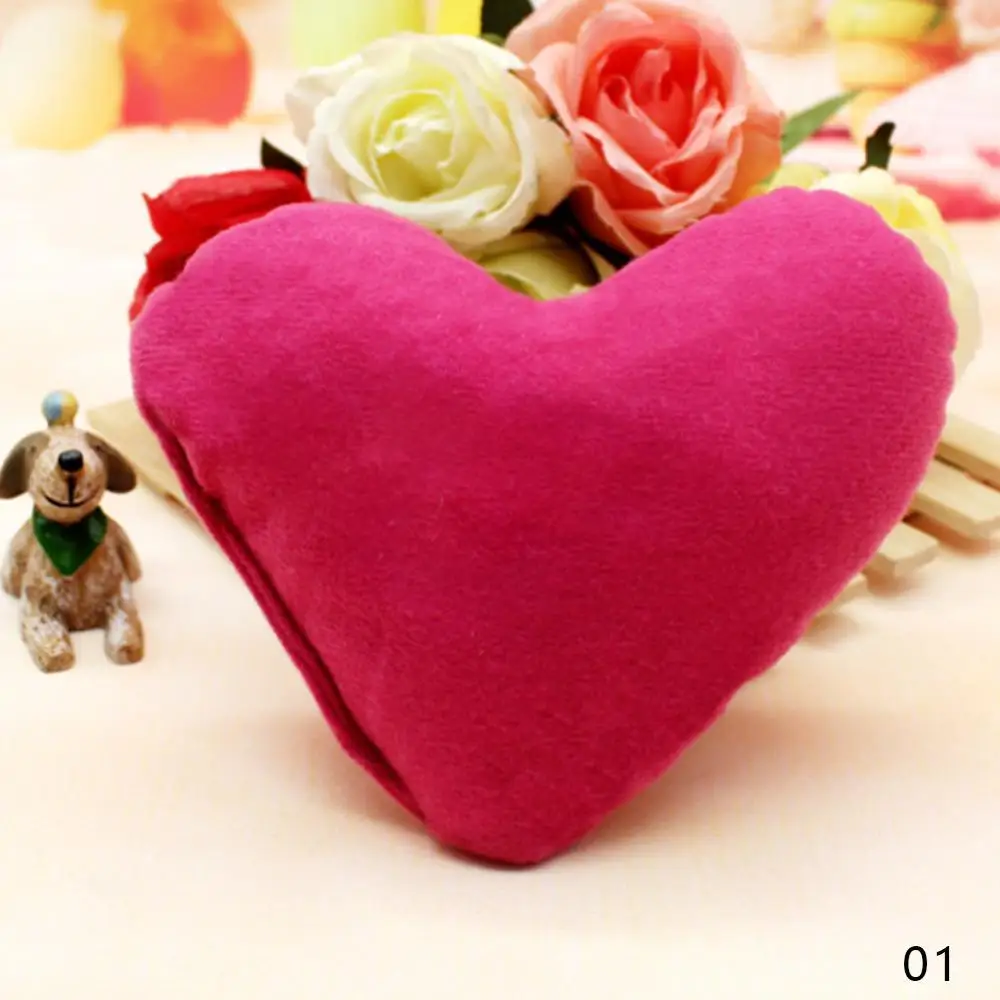 Rose Red Креативные милые плюшевые игрушки в форме сердца, мягкие подушки, домашний декор, Мультяшные декоративные подушки для кровати, дивана, автомобиля - Цвет: Rose Red