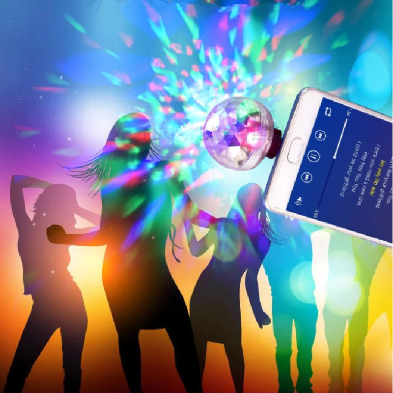 

Mini USB LED Stage Light Portable Family Party Ball Colorful Light Car Bar Club Disco DJ Atmosphere Lamp Mobile Phone Lights