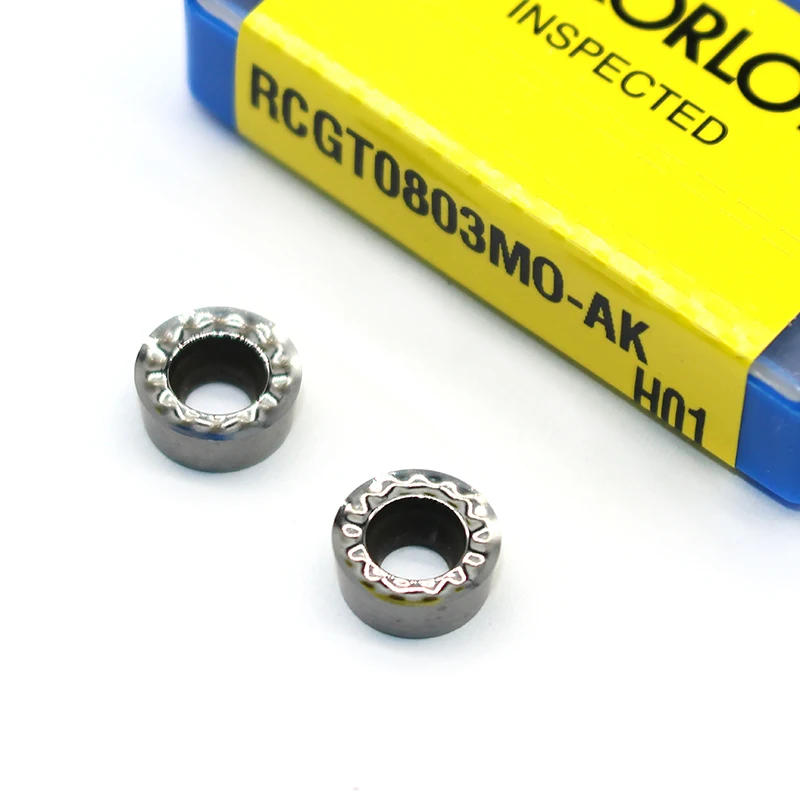 RCGT0803 RCGT10T3 RCGT1204 MO AK H01 Алюминиевый резак лезвие высокого качества вставка