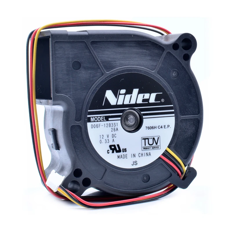 

Nidec d06f-12b3s1 6cm 6025 12V 0.33a projector turbine blower cooling fan