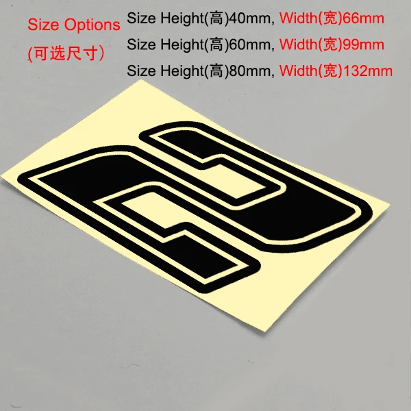 

JKZ STKART виниловая наклейка с вырезанными цифрами глянцевая черная наклейка с водонепроницаемой УФ-защитой для автомобиля мотоцикла грузовика