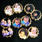 Большие круглые баскетбольные Женские бамбуковые серьги-кольца с индивидуальным именем