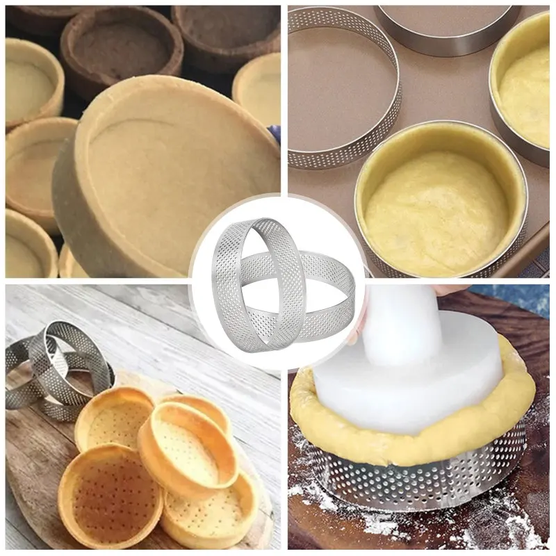 5 шт. круговое кольцо для пирога французские десерты из нержавеющей стали