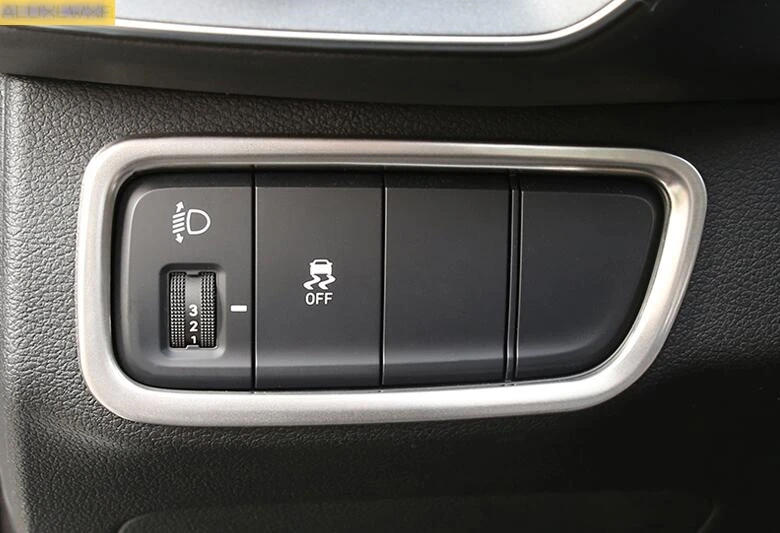 Автомобильные аксессуары для hyundai santa fe ix45 передняя фара кнопка переключения лампы литья крышка комплект отделка