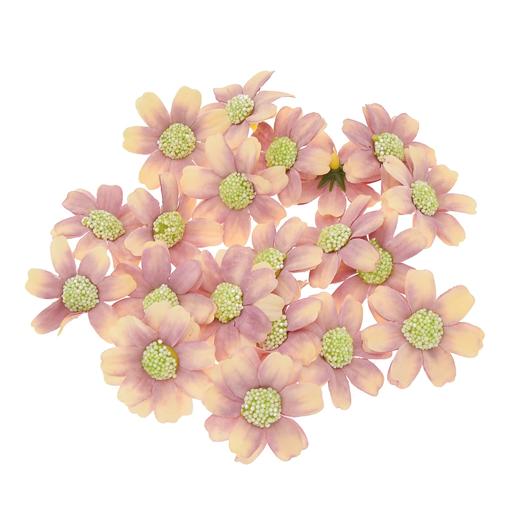 Lychee 20 шт. фиолетовый искусственный цветок голова Моделирование орнамент Роза
