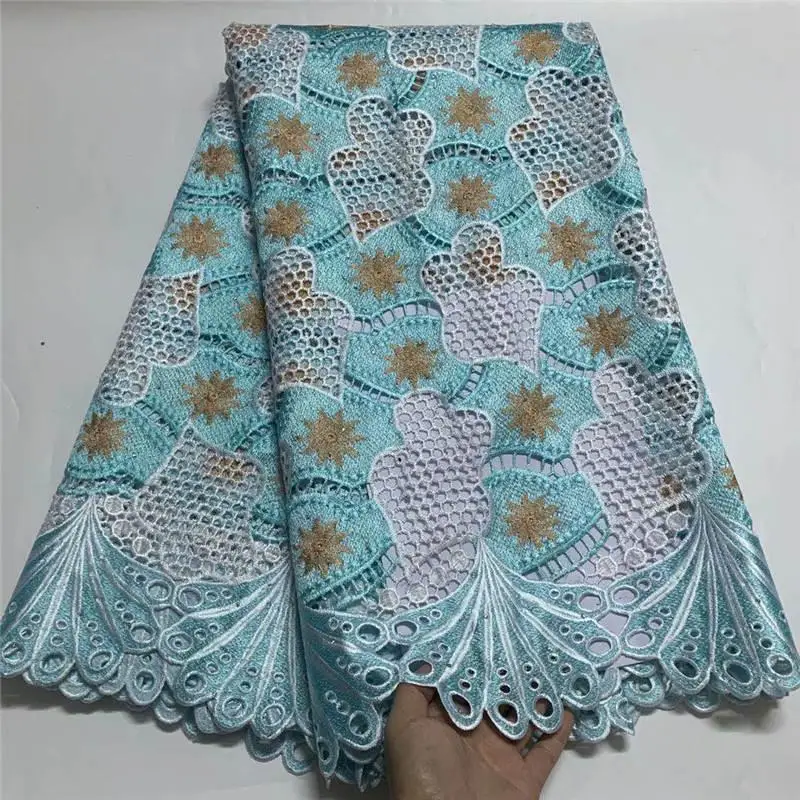 Фиолетовый французский кружевной нигерийский гипюр кружевная ткань высокого