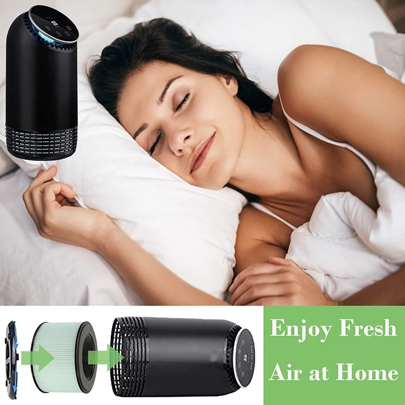 

2 Pack Replacement HEPA Filter Compatible for PARTU BS-08, 3 in 1 Filtration High Efficient Activated Carbon HEPA Filter