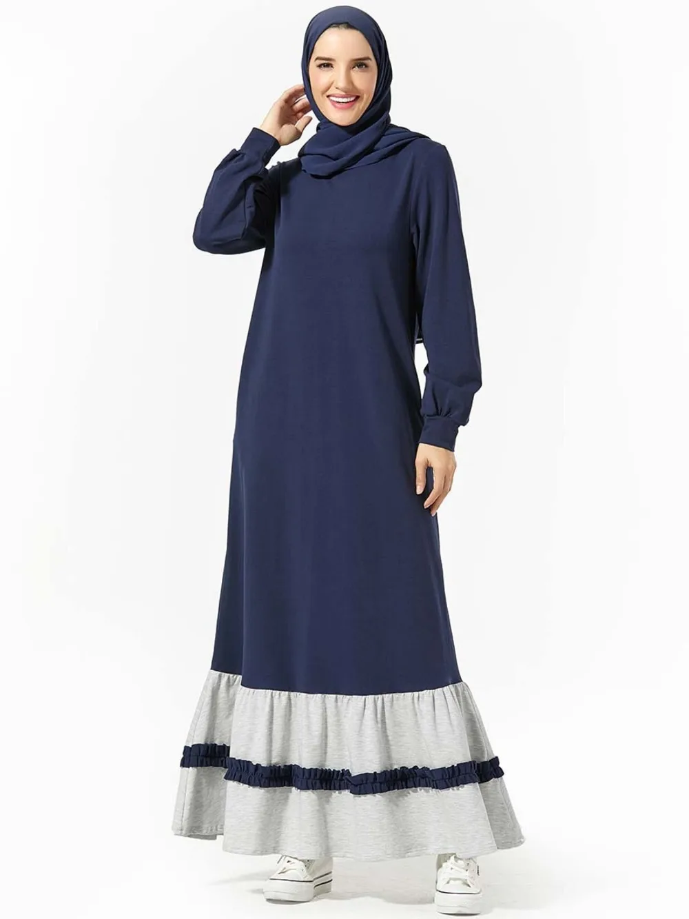 Ramadan Hijab Muslim Kleider Dress Faldas For Ladies No Headscarf | Тематическая одежда и униформа