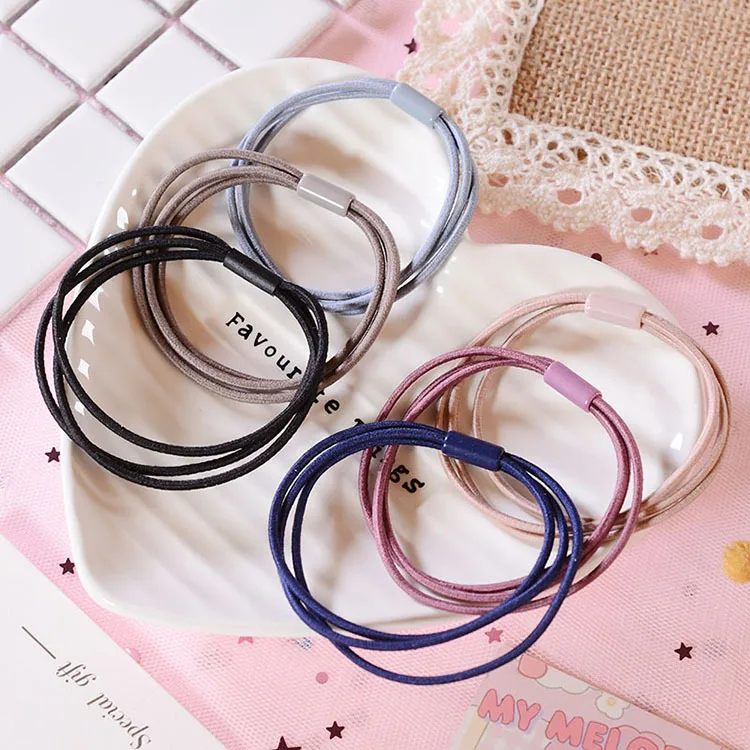 

New Fashion Women Girls Head rope hair band rubber band female tie hair rope adult tie headdress simple personality ponytail