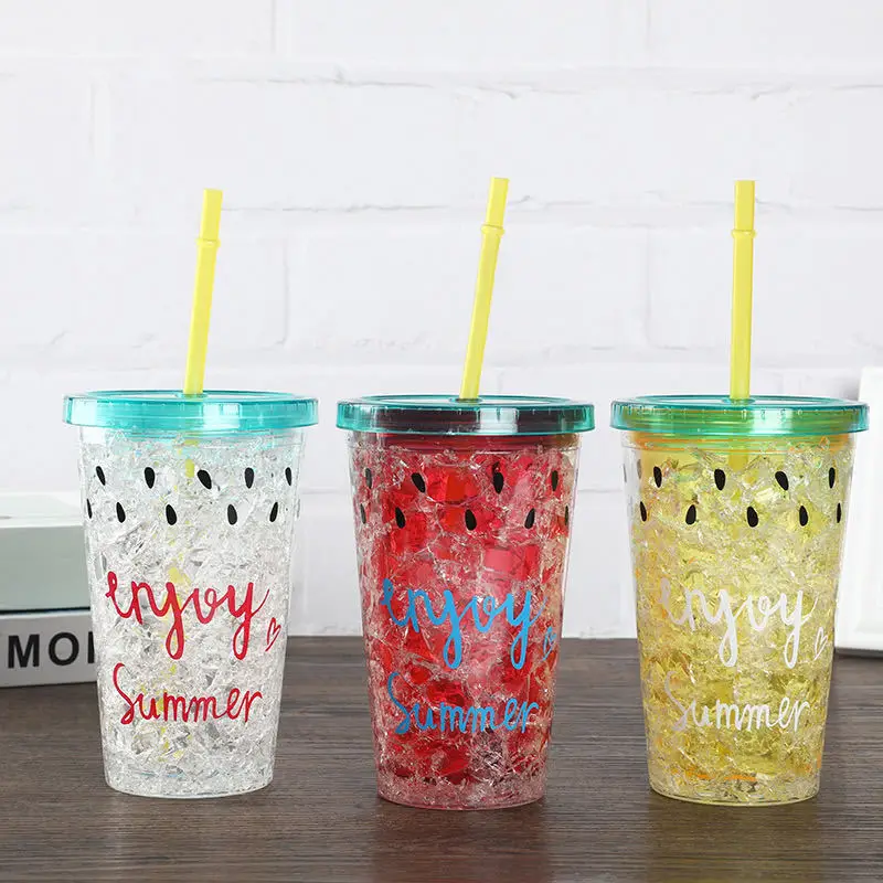 Креативная летняя прохладная ледяная чашка охлаждающая сломанная Студенческая