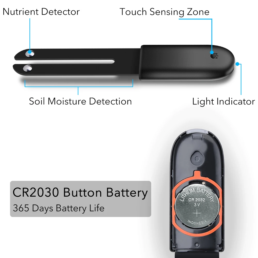 Монитор цветов YouPin 5 шт. умный тестер для цветочного освещения почвы
